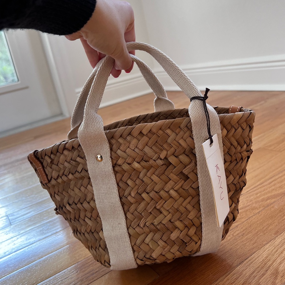 Mini Weaved Bucket Bag